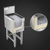 Thumbnail image #4 for Spec-Bar 12-Inch Wide Underbar Ice Bin/Cocktail Unit, 34 lb Capacity, Sliding Cover