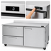 Thumbnail image #4 for Turbo Air PRO Series Two-Section Worktop Freezer with 1 Door and 2 Drawers, 17.2 Cu. Ft.