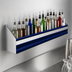 Thumbnail image #4 for Advance Tabco Prestige Supreme Single-Tier Stainless Steel Speed Rail, 72-Inch, 18-Bottle Capacity