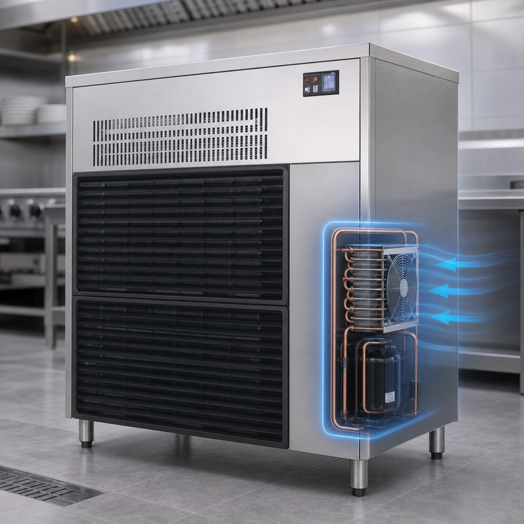 Product image #4 for ICE QUEEN IQ 1300 Modular Granular Ice Machine with Self-Contained Condenser