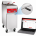 Thumbnail image #5 for Vulcan 21-Inch 85 lb. Electric Floor Fryer with Programmable Computer Controls and Built-In Filtration