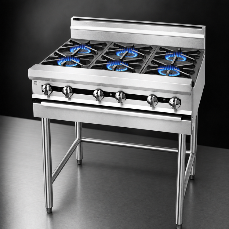 Product image #4 for Jade Range Titan JMRH-6 36" Modular Heavy Duty Gas Open Burner Range