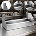 Thumbnail image #4 for CHOICE 14 Inch x 10 Inch Double Stainless Steel Speed Rail