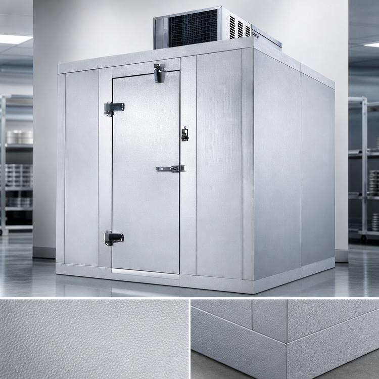 Product image #4 for Indoor Quick Ship Walk-In Cooler with Aluminum Floor and Top-Mount Self-Contained R-448A Refrigeration