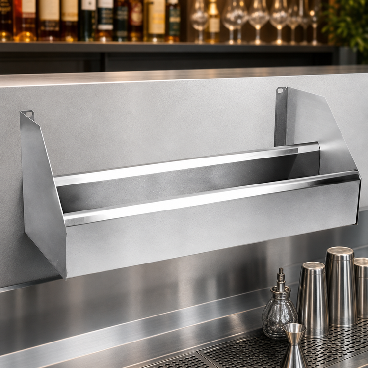 Product image #4 for CHOICE 65-Inch Double Stainless Steel Speed Rail with Keyhole Mounting