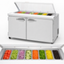 Thumbnail image #4 for Turbo Air PRO Series 48-1/4-Inch Two-Section Sandwich/Salad Prep Table with Flat Clear Lid