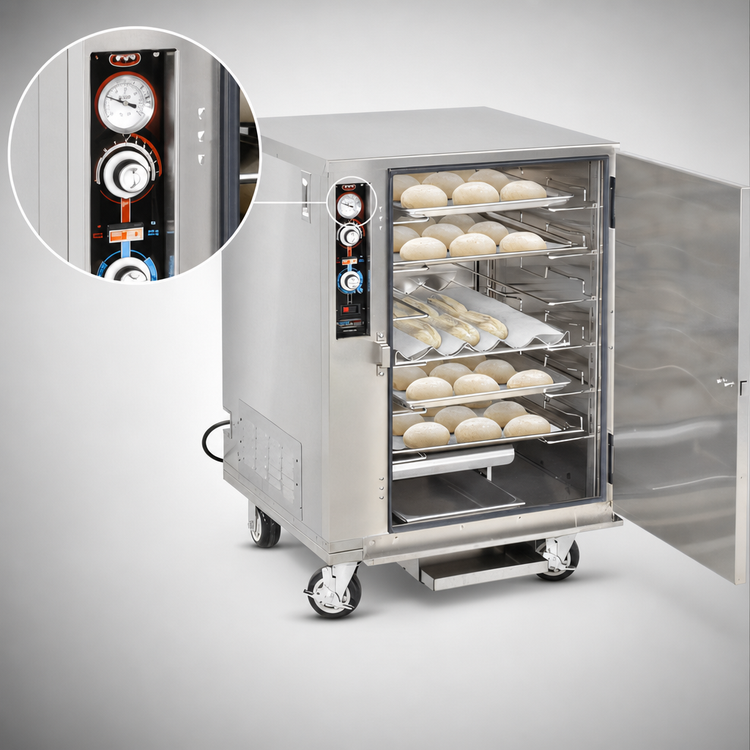 Product image #4 for Mobile Humidified Proofer/Heater Cabinet with 10 Universal Tray Slides, Stainless Steel, 10 Sheet Pan Capacity