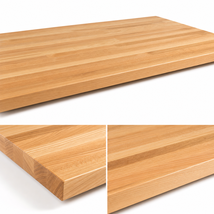 Product image #4 for John Boos Appalachian Blended Rails Edge Grain Oak Island Countertop, 96 x 32 x 1-1/2 Inch, Varnique Finish