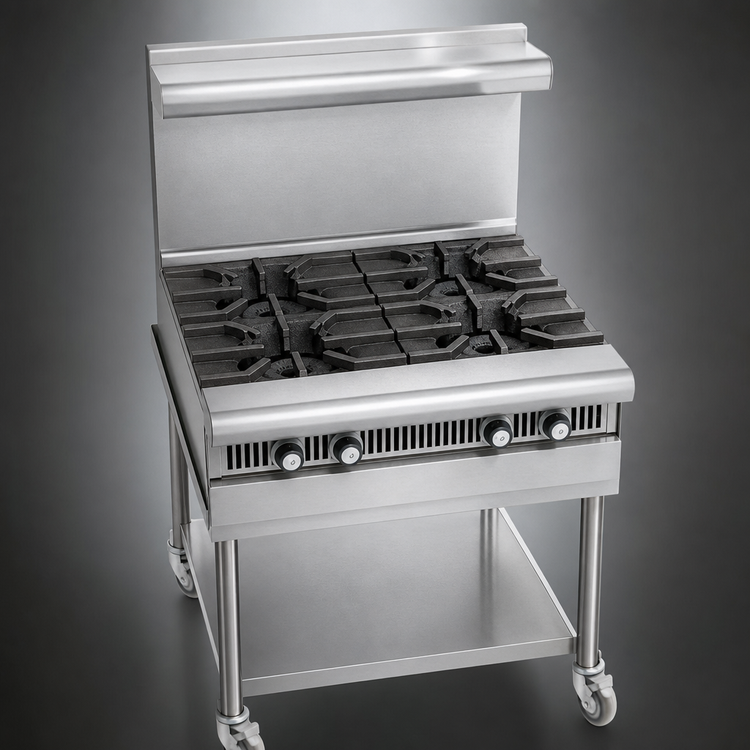 Product image #4 for Imperial Spec Series 18-Inch Countertop Heavy-Duty Gas Add-A-Unit Range with 2 Open Burners