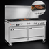 Thumbnail image #4 for Southbend Ultimate 60-Inch Gas Restaurant Range with 4 Star/Sauté Burners, 36-Inch Charbroiler, and 2 Convection Ovens
