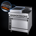 Thumbnail image #4 for Jade Range Titan JTRH-18B-1HT-36C 36-Inch Gas Heavy Duty Range with 18-Inch Charbroiler, 18-Inch Hot Top, and Convection Oven