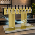 Thumbnail image #4 for Glastender Countertop Air-Cooled Tee Draft Dispensing Tower with 8 Faucets, Stainless Steel Construction and Polished Brass Finish
