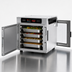 Thumbnail image #4 for Metro HotBlox Narrow 4-Pan Pass-Thru Insulated Holding Cabinet with Digital Touchscreen Controls, Solid Front Door and Clear Rear Door (HBCN4-DSPC-CT)