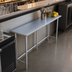 Thumbnail image #4 for 108-Inch x 14-Inch Stainless Steel Underbar Work Table with Galvanized Legs