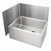Thumbnail image #4 for John Boos Add-On Mop Sink Wall Guard for 20 x 20 Sinks, Rear & Left, Stainless Steel