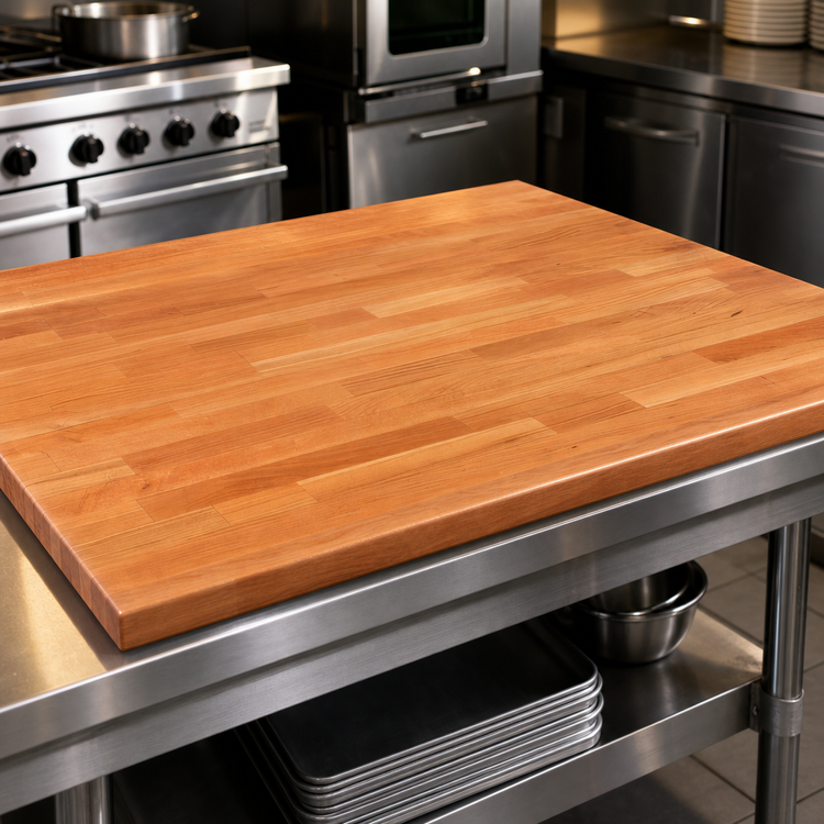 Product image #4 for Boos Block American Cherry Kitchen Countertop, 48 x 32 x 1-1/2 Inch, Blended Edge Grain