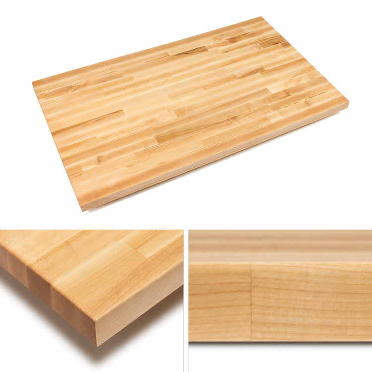 Product image #4 for Boos Block 132 x 27 x 1-1/2-Inch Blended Edge Grain Maple Kitchen Countertop, Oil Finish