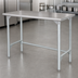 Thumbnail image #4 for Advance Tabco 108-Inch x 30-Inch 14-Gauge 304 Stainless Steel Flat Top Work Table with Galvanized Open Base