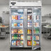 Thumbnail image #3 for Continental Refrigerator 2FNGD Two-Section Narrow Hinged Glass Door Display Freezer