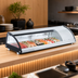 Thumbnail image #4 for Omcan Countertop Sushi Display Case, 44.5 Inch Wide, 1.48 Cu. Ft., Curved Glass