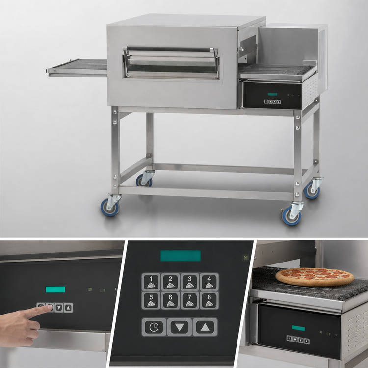 Product image #4 for Lincoln Impinger II 1100 Series Electric Single-Stack FastBake Conveyor Pizza Oven Package