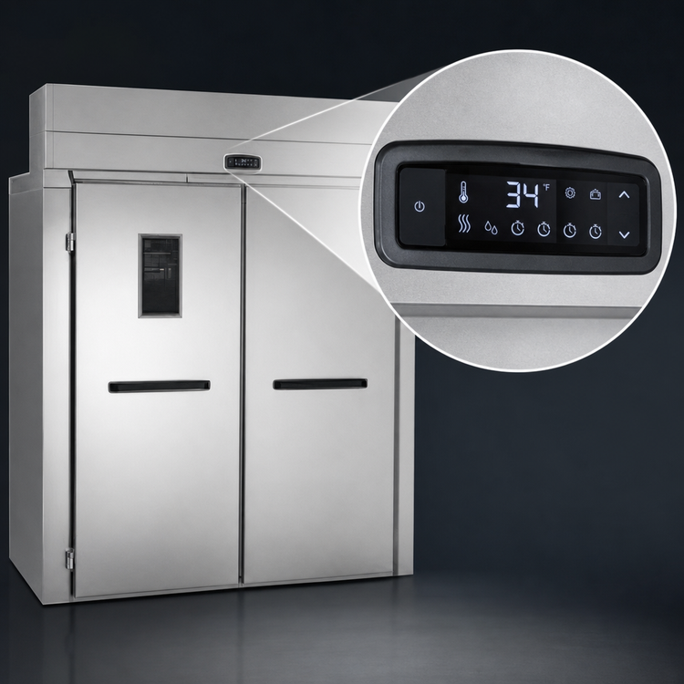 Product image #4 for Baxter Double Wide Roll-In Retarder/Proofer Cabinet, 40.5-Inch Interior Depth, Electric Heat, Remote R448A Refrigeration