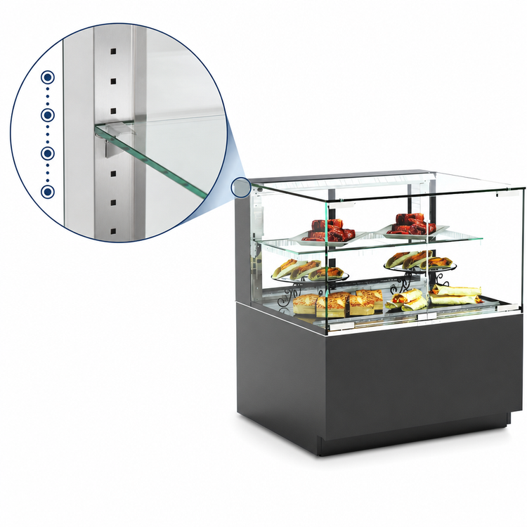 Product image #4 for Structural Concepts Reveal 35-3/4-Inch Freestanding Heated Self-Service Display Case with LED Lights