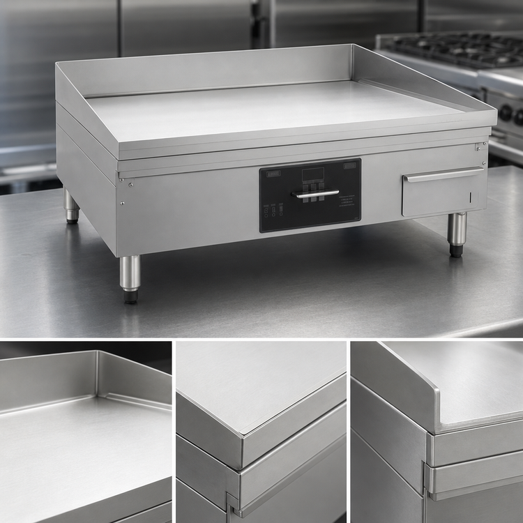 Product image #4 for AccuTemp AccuSteam 24-Inch Electric Steam-Heated Countertop Griddle, 24 x 24 Inch Cooking Surface, 480V, 3-Phase