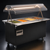 Thumbnail image #4 for Vollrath 2-Series Affordable Portable™ 4-Well Black Mobile Hot Food Station with Lighted Buffet Breath Guard, 120/208-240V