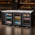 Thumbnail image #4 for Everest Refrigeration Three-Section Back Bar Refrigerator with Glass Hinged Doors, 28 Cu. Ft., 89-1/4 Inch Wide