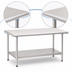 Thumbnail image #4 for Eagle Deluxe Series Stainless Steel Work Table with Adjustable Undershelf, 84 x 36 Inches