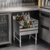 Thumbnail image #4 for John Boos UBLD-2112 Freestanding 4-Step Underbar Liquor Bottle Display Unit, 12