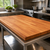 Thumbnail image #4 for Boos Block American Cherry Blended Edge Grain Kitchen Countertop, 96 x 36 x 1-1/2 Inch