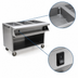 Thumbnail image #4 for Spec-Master SPHT4OB-208-3 4-Well Mobile Electric Hot Food Table with Open Base