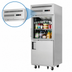Thumbnail image #4 for Everest Refrigeration EGSH2 One-Section Reach-In Refrigerator with Glass and Solid Half Doors, 23.0 Cu. Ft., Top-Mounted Self-Contained, 115V
