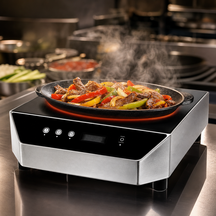 Product image #4 for CookTek FaHeater Countertop Induction Fajita Skillet Warmer, 3.5 kW, 240V