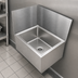 Thumbnail image #4 for John Boos Mop Sink Wainscoting Add-On Wall Guard, Rear & Right, for 20 x 16 Bowl