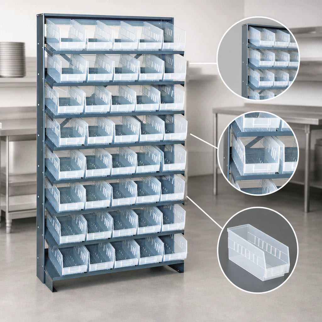 Includes Shelves and Bins