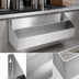Thumbnail image #4 for John Boos Double-Tier Underbar Speed Rail, 42 Inch, Keyhole Mount, Stainless Steel