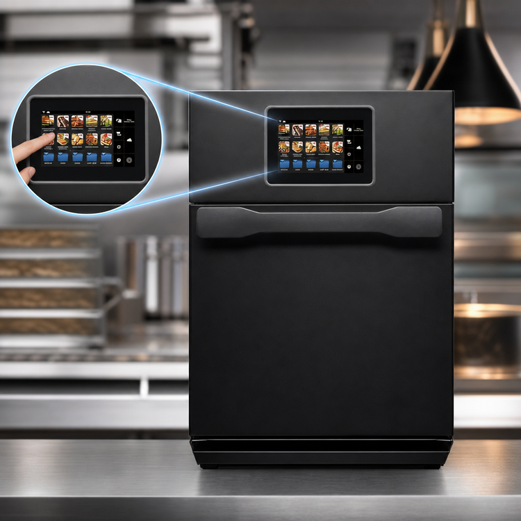 Product image #4 for Lainox Oracle ORACBS Countertop High-Speed Combi Wave Oven, 0.61 Cu. Ft., Touchscreen, Black