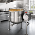 Thumbnail image #4 for Cleveland Range 60-Gallon Direct Steam Tilting Kettle with 2/3 Steam Jacket and Tri-Leg Base