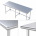 Thumbnail image #4 for 84-Inch x 14-Inch Stainless Steel Work Table with Open Galvanized Base