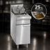 Thumbnail image #4 for Imperial Restaurant Series Range Match Gas Floor Fryer, 25 lb. Capacity