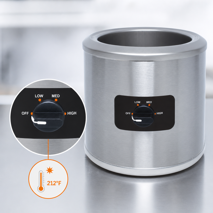 Product image #4 for Nemco 6100A-230 7-Quart Countertop Round Wet Food Warmer, 230V Export