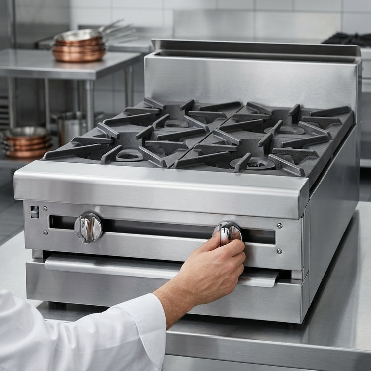 Product image #3 for Jade Range Titan JMRH-5HT 60" Modular Gas Heavy Duty Range with 5 Hot Tops