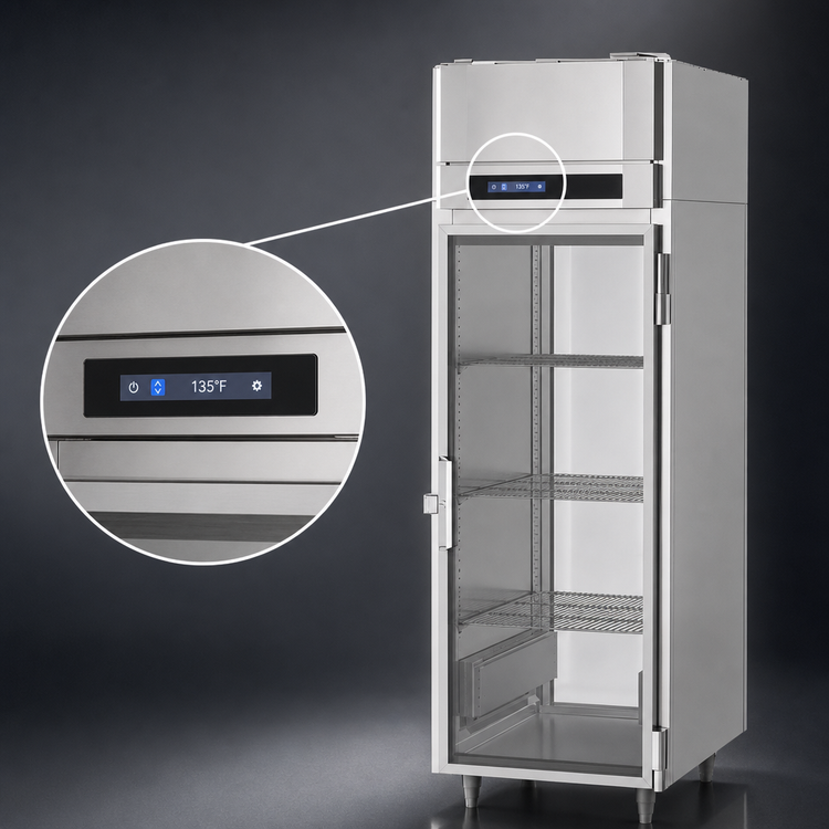 Product image #4 for Victory UltraSpec 1-Section Pass-Thru Glass Door Warming Cabinet, Standard Depth, Stainless Steel