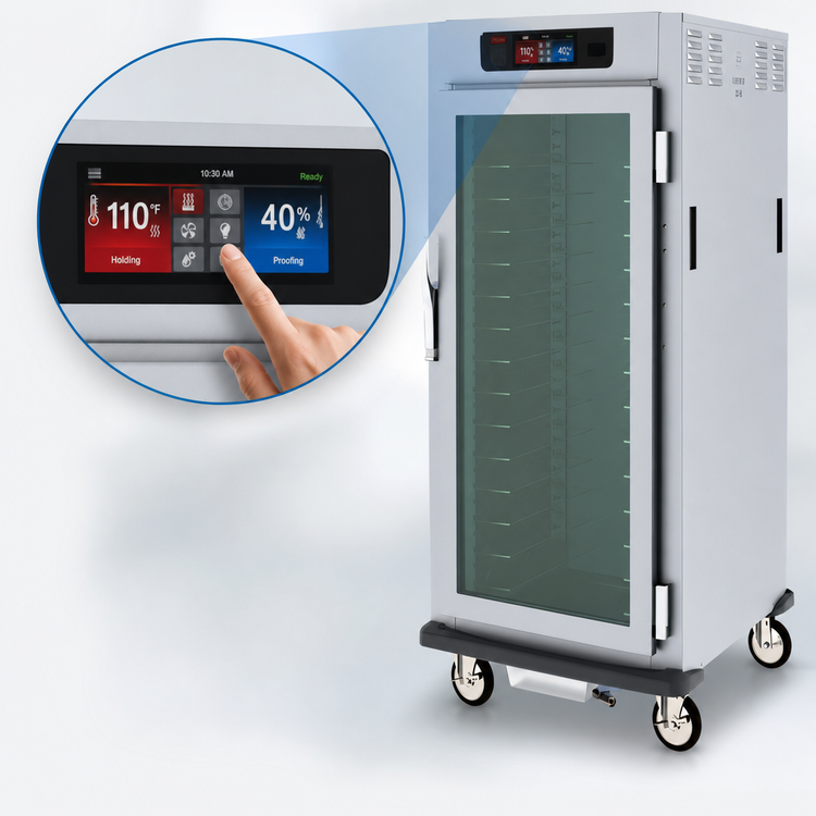 Product image #4 for Metro C5 9 Series 3/4 Height Controlled Humidity Heated Holding and Proofing Cabinet with Glass Door and Universal Wire Slides