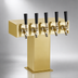 Thumbnail image #4 for Perlick Standard-Height Air-Cooled Tee Beer Dispensing Tower, 5 Faucet, Tarnish-Free Brass