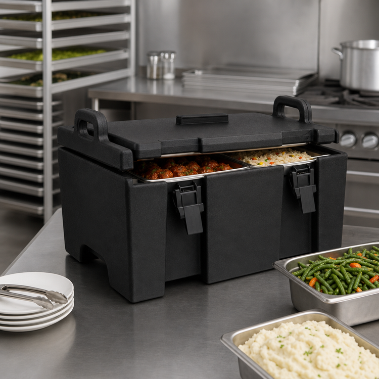 Product image #5 for Cambro Ultra Pan Carriers® UPC100 Top-Loading Insulated Food Pan Carrier, Black