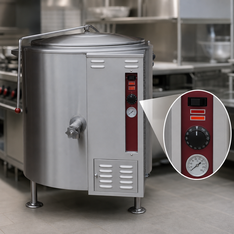 Product image #4 for Southbend Steam KSLG-40F 40 Gallon Gas Stationary Kettle with Full Jacket and Tri-Leg Base